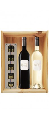 Coffret cadeau bois vin Provence By Ott Personnalisé + Ecrin Sarladais