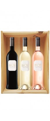 Coffret cadeau bois vin Provence By Ott Personnalisé
