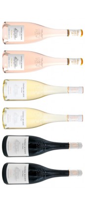 Roubine - Carton dégustation - Premium 6 vins de Provence : rosé, blanc, rouge.