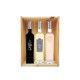 Coffret cadeau bois vin Provence Terres de Berne Personnalisé