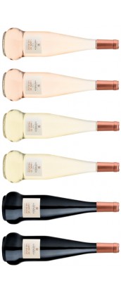 Château Ste Roseline - Carton Dégustation - 6 vins de Provence - Lampe de Méduse - rosé, blanc, rouge